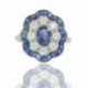 Fleur saphir & diamants