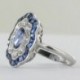 Fleur saphir & diamants