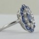 Fleur saphir & diamants