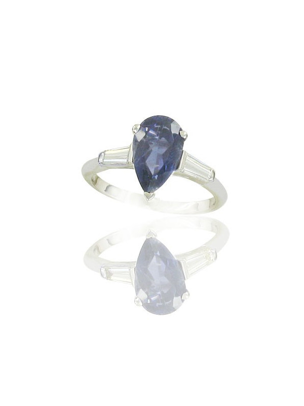 Iolite Poire et Tapers