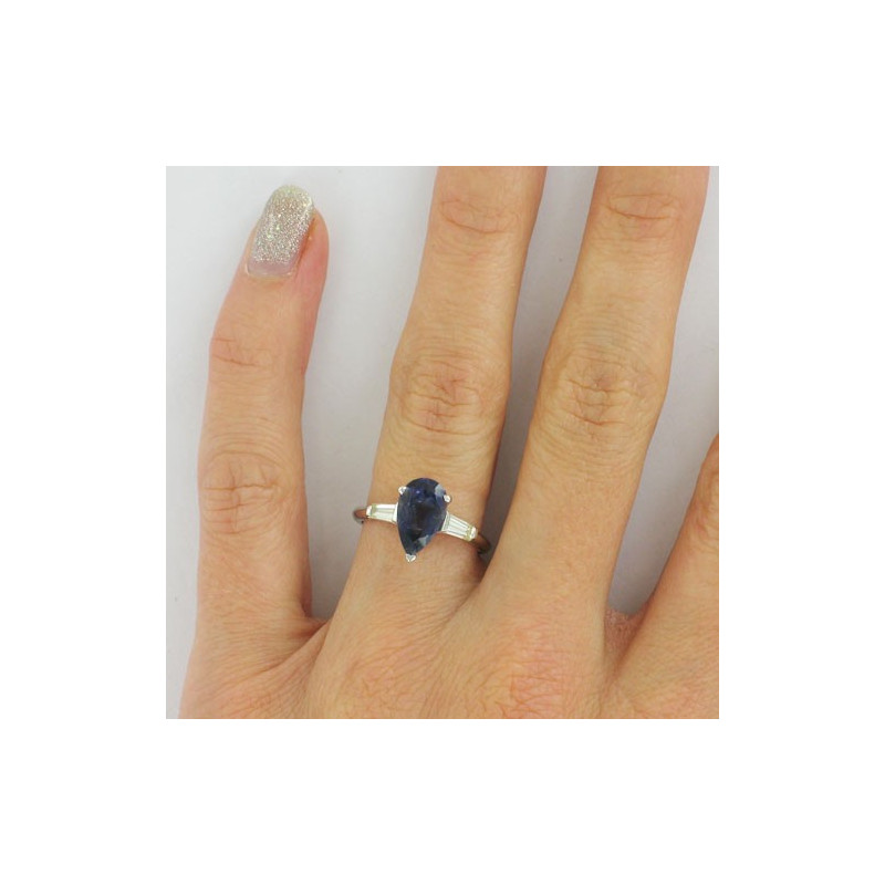 Iolite Poire et Tapers