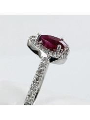Rubis monture coeur