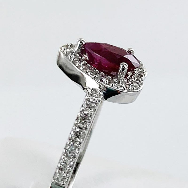 Rubis monture coeur