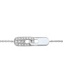 Lien or blanc et diamants
