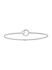 Jonc ajouré cercle diamants