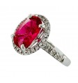 Tourmaline rose et diamants