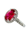 Tourmaline rose et diamants