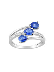 3 saphirs Ceylan & Diamants