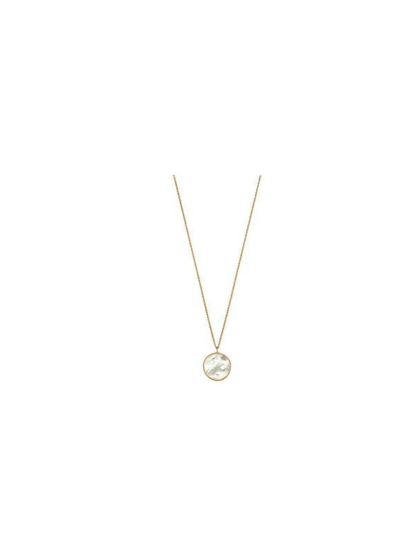 pendentif rond nacre