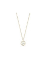 pendentif rond nacre
