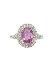 Saphir rose & Diamants