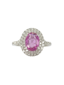 Saphir rose & Diamants