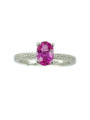 Saphir rose & diamants