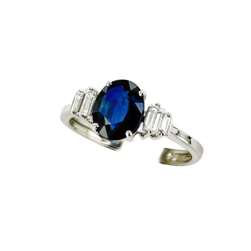 Saphir & Baguette Diamants