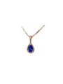 Goutte tanzanite & diamants