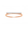 Ligne de diamants (or rose)