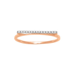 Ligne de diamants (or rose)