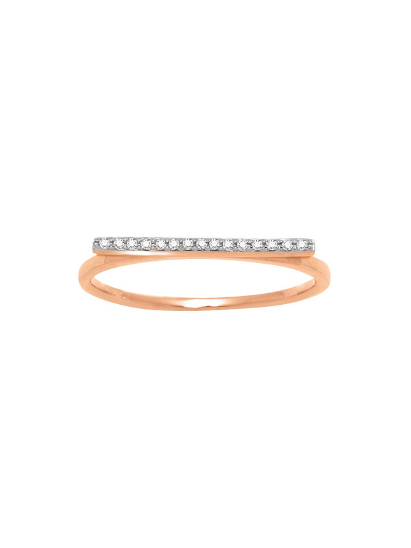 Ligne de diamants (or rose)