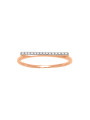 Ligne de diamants (or rose)