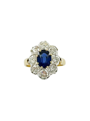 Pompadour saphir et diamants