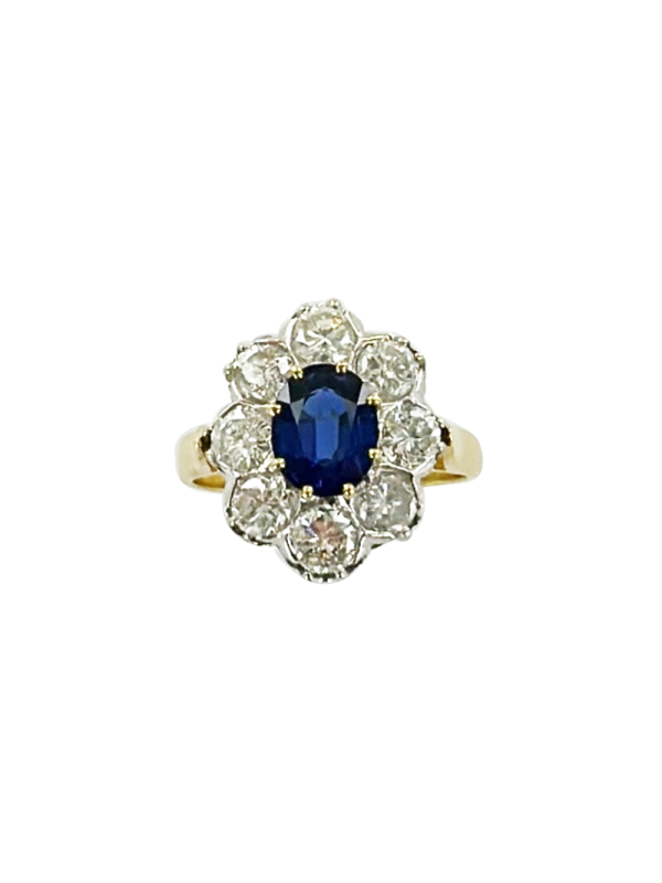Pompadour saphir et diamants