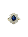 Pompadour saphir et diamants