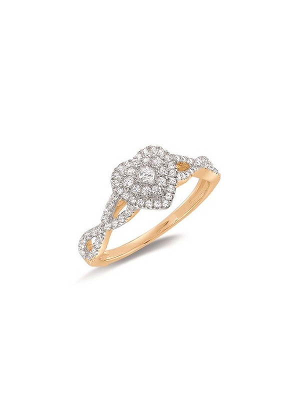 Coeur & vagues diamants