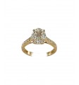 Bague navettes et diamants
