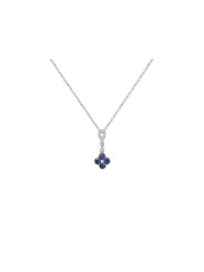 Fleur saphir et diamants