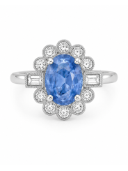 Marguerite entourage diamants