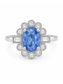 Marguerite entourage diamants