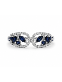 Dentelle saphirs & diamants