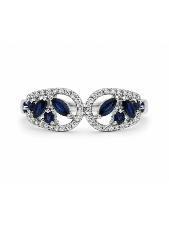 Dentelle saphirs & diamants
