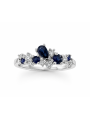 Asymétrique saphirs et diamants