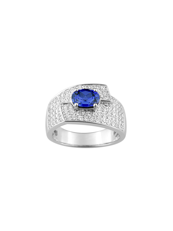 Saphir Kanshana pavage diamants