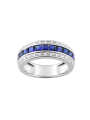 Saphirs & 2 lignes diamants