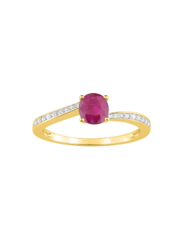 Rubis et lignes diamants