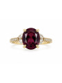 Grenat rhodolite & diamants