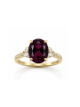 Grenat rhodolite & diamants