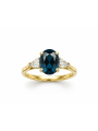 Spinelle bleu-vert & poires