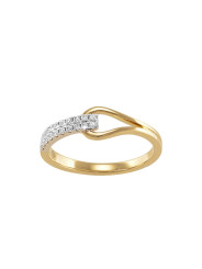 Boucle diamants 2 rangs