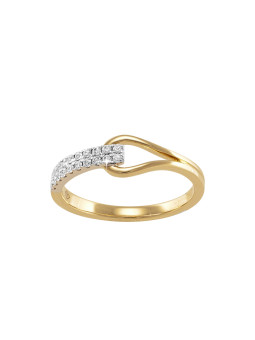Boucle diamants 2 rangs