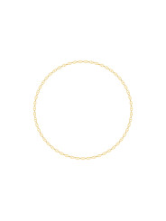Collier maille marine or jaune